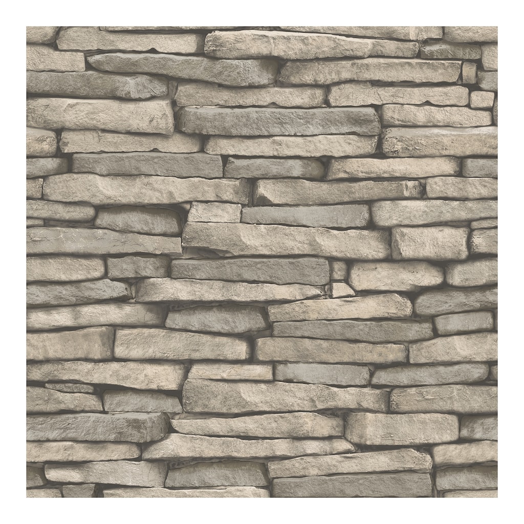 InHome Hickory Creek Stone Peel & Stick Wallpaper - 198in x 20.5in x 0.025in