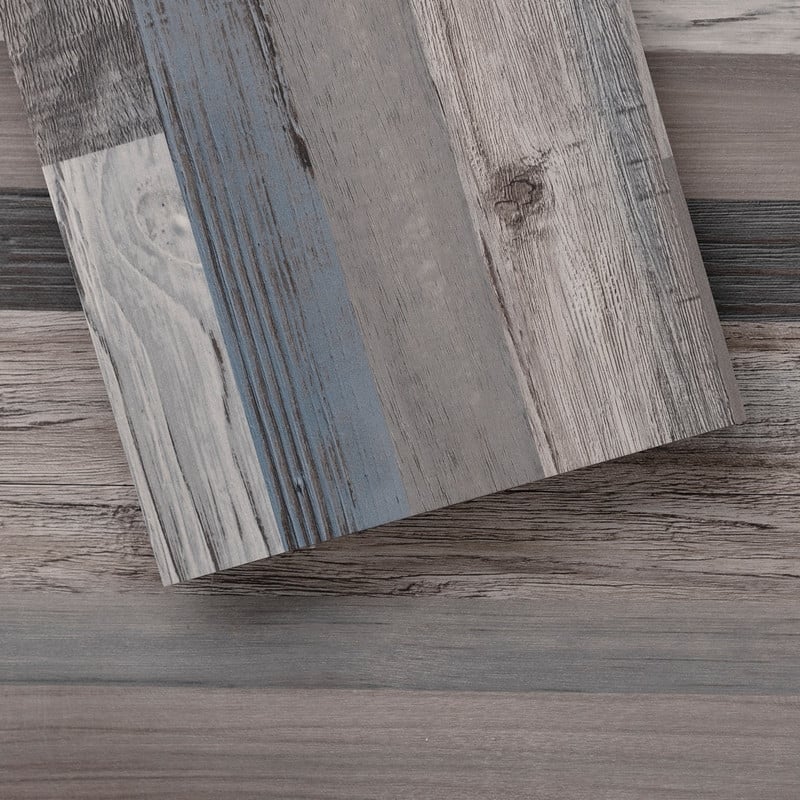 Lucida Peel and Stick Vinyl Floor Tiles Wood Look Planks - Quilt - Box of 36 Tiles