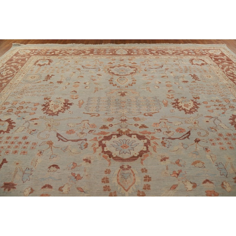 Vegetable Dye Heriz Serapi Oriental Large Rug Hand-knotted Wool Carpet - 12'0"x 17'6"