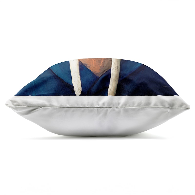 Stupell Sailor Captain Walrus Printed Outdoor Throw Pillow Design by Kamdon Kreations