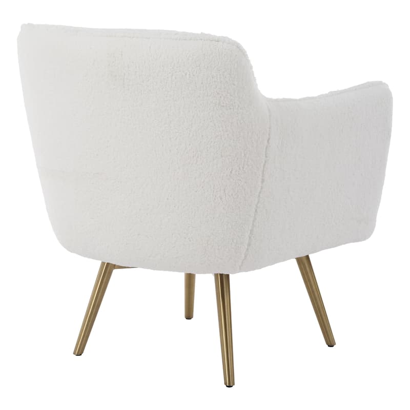 Uttermost Oasis White Swivel Chair - 32" H x 29.5" W x 33.5" D