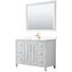 Option White, Gold Trim, White Cultured Marble Top