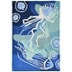 preview thumbnail 15 of 19, Lush Decor Capri Jelly Fish Indoor/Outdoor Rug Ocean 1'8" x 2' 6"