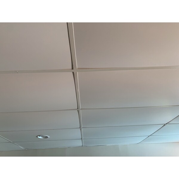 Shop Genesis Smooth Pro White 2 X 4 Foot Lay In Ceiling Tile