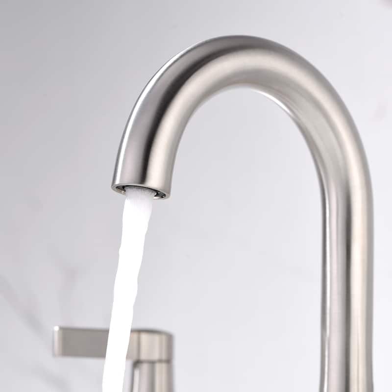 Luxier WSP11-T Widespread Bathroom Faucet with Pop-Up Drain