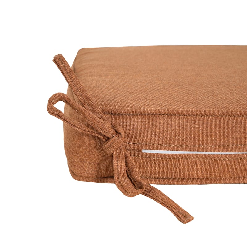 Christopher Knight Home - Noah Outdoor Dining Chair Cushion with All-Day Comfort and Secure Stay-Put Ties