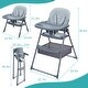 preview thumbnail 13 of 18, 2 In 1 Baby Highchairs with Foldable and Convertible