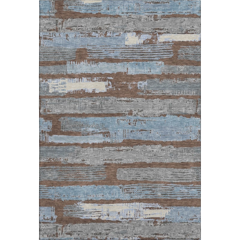 Premium Washable Super Soft Abstract Stripes Mayfield Rug