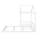 preview thumbnail 7 of 14, Wooden Full Size House Kids Bed Frame with Guardrail for Fun Sleeping Space, Safety Guaranteed, Easy to Assemble, White
