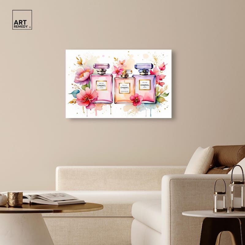 Floral Fragrance Canvas by Art Remedy, Gallery Wrapped