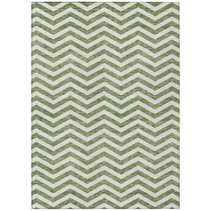 HomeRoots Chevron Transitional Rectangle Outdoor Rug