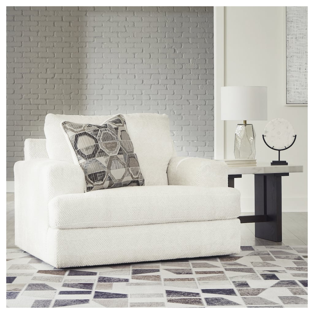 Signature Design by Ashley Karinne Linen Oversized Chair - 51" W x 41" D x 39" H