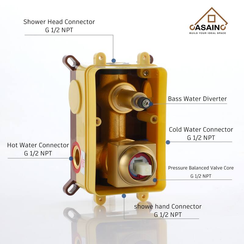 2-Spray 22-inch Wall Mounted Shower System With Handheld Shower Hand