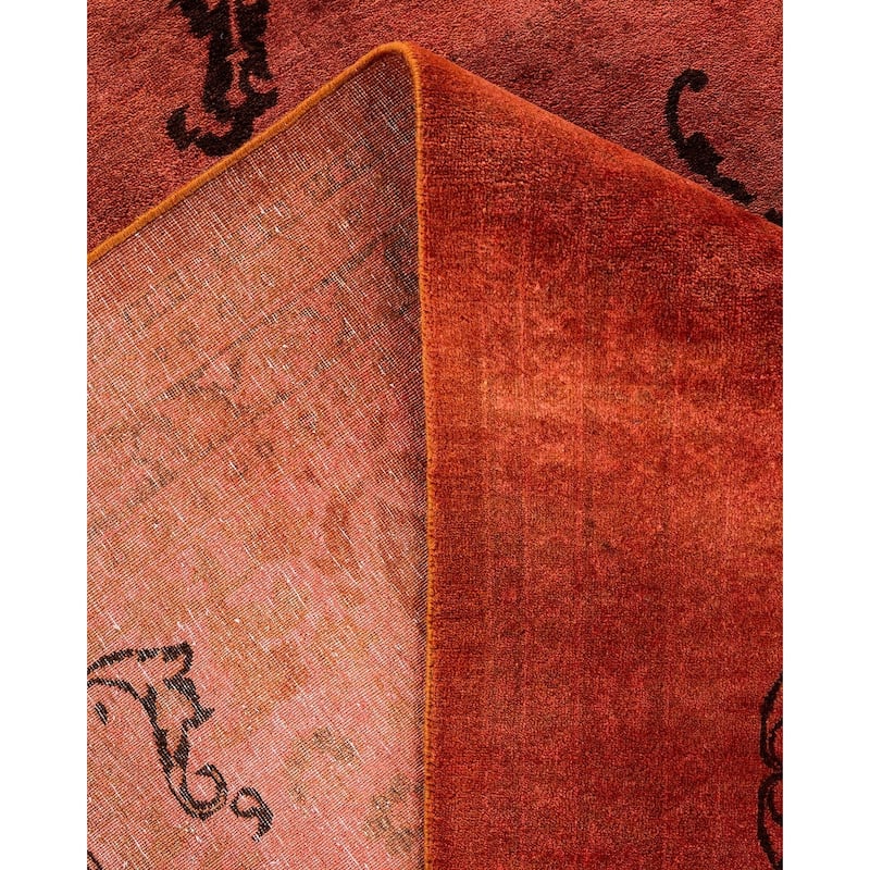 Fine Vibrance, One-of-a-Kind Hand-Knotted Area Rug - Pink, 9' 1" x 12' 5" - 9' 1" x 12' 5"