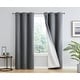 preview thumbnail 72 of 74, Dakota Complete Blackout Drapery Heavy Thermal Insulated Efficient Window Curtain Grommet Panels, 2 Panels 42 W x 84 L per panel - Set of 2 - Grey