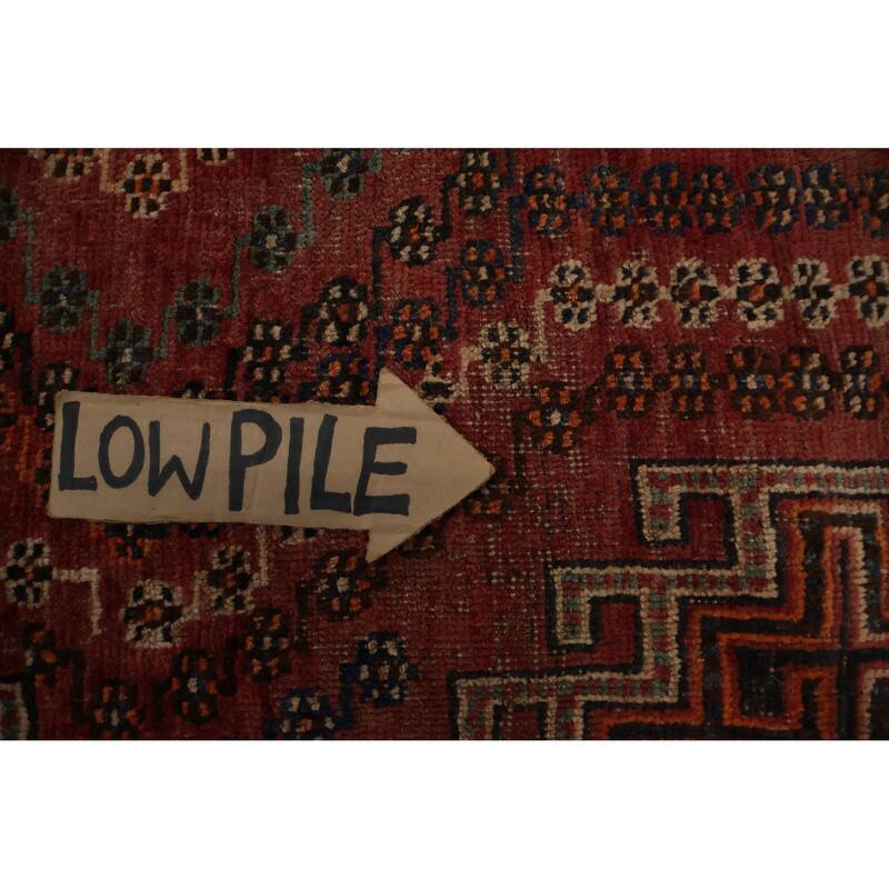 Hand Knotted Oriental 100% Wool Carpet Traditional Tribal Oranges & Rust Qashqai Area Rug - 7' 3'' X 4' 9''