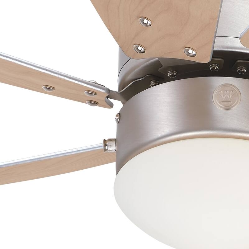 Westinghouse Lighting Turbo Swirl 30-Inch 6-Blade Indoor Ceiling Fan with Dimmable LED Light and Opal Frosted Glass
