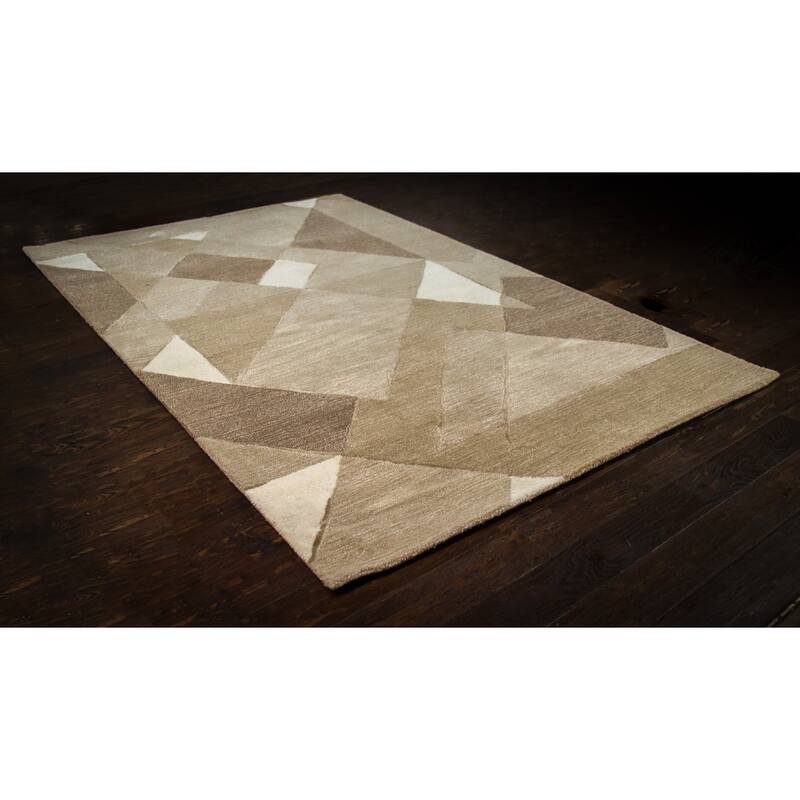 Bashian Malik Beige Transitional Area Rug