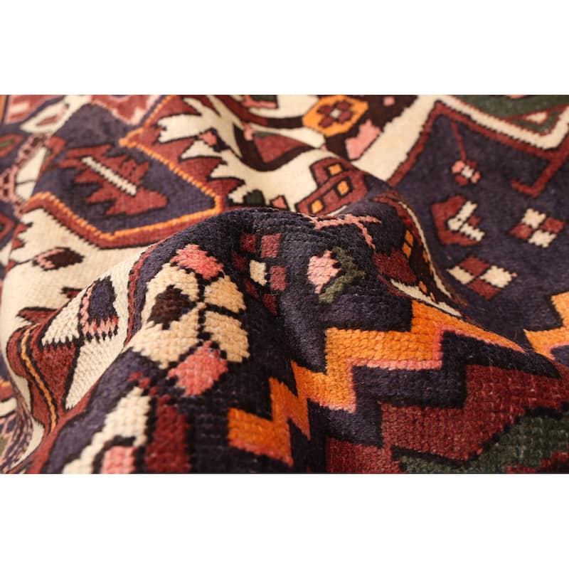 ECARPETGALLERY Hand-knotted Kayseri Vintage Dark Navy Wool Rug - 5'1 x 6'8