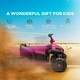 preview thumbnail 8 of 16, Qaba 12V Kids ATV, Battery Powered Four Wheeler with Spring Suspension, Forward & Reverse, LED Lights, Music, MP3, Pink