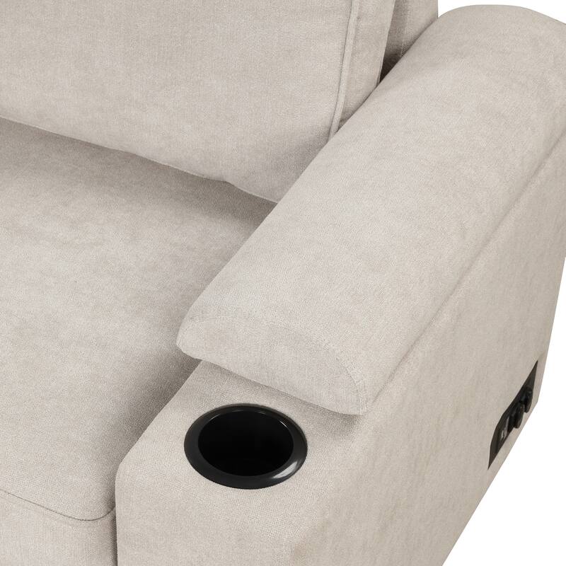 87.4" 2 in 1 Pull Out Sleeper Sofa Bed L Shape Couch with Storage Ottoman