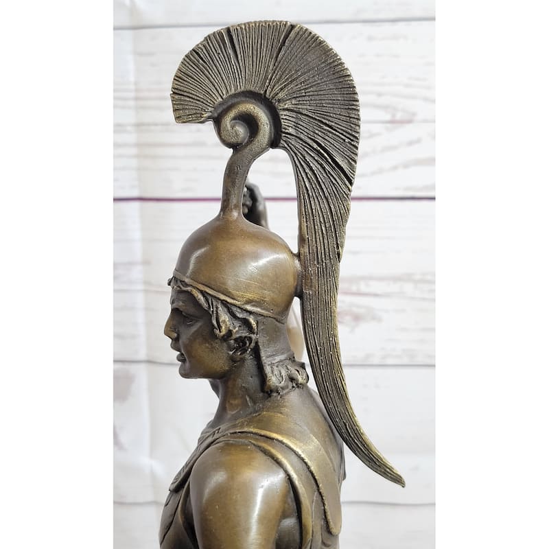 Greek Hero Achilles Warrior Bronze Sculpture Statue By Johannes Gotz