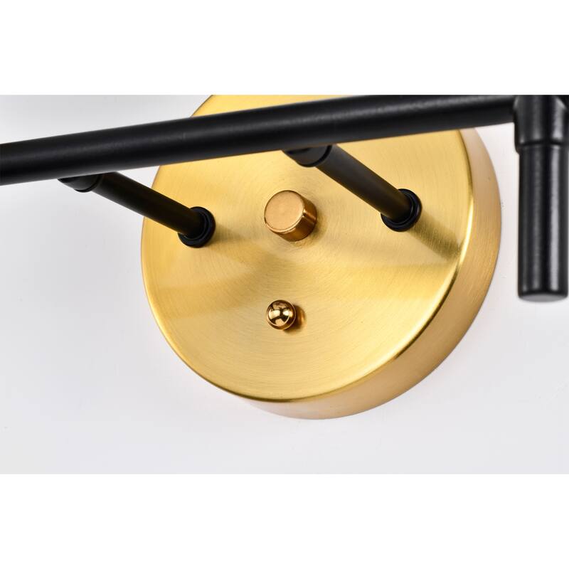 Trici Brass Finished Wall Sconces 2-Light