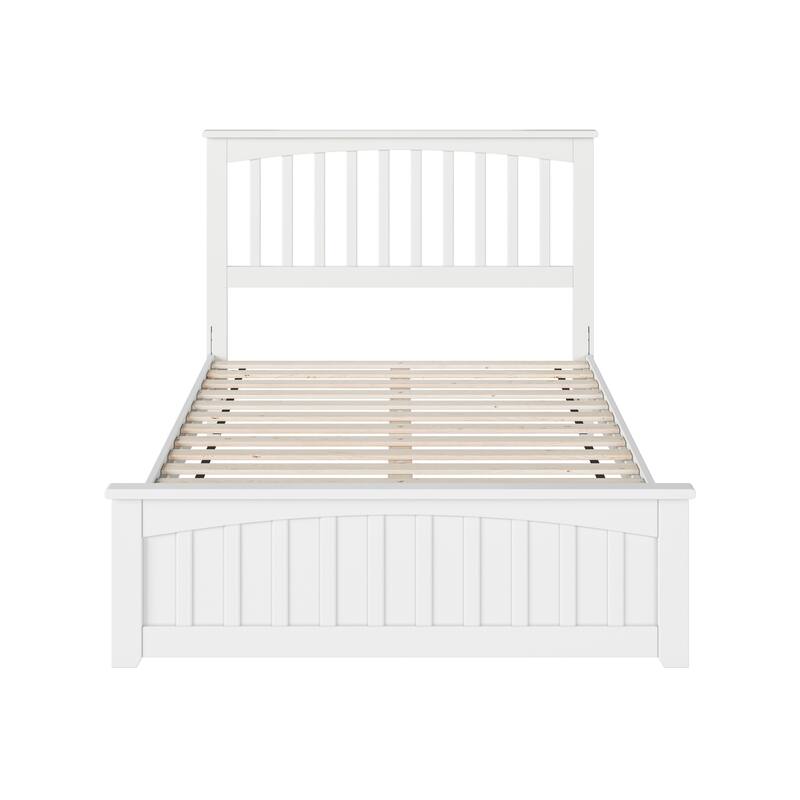 Becket Solid Wood Low Profile Platform Bed with Matching Footboard