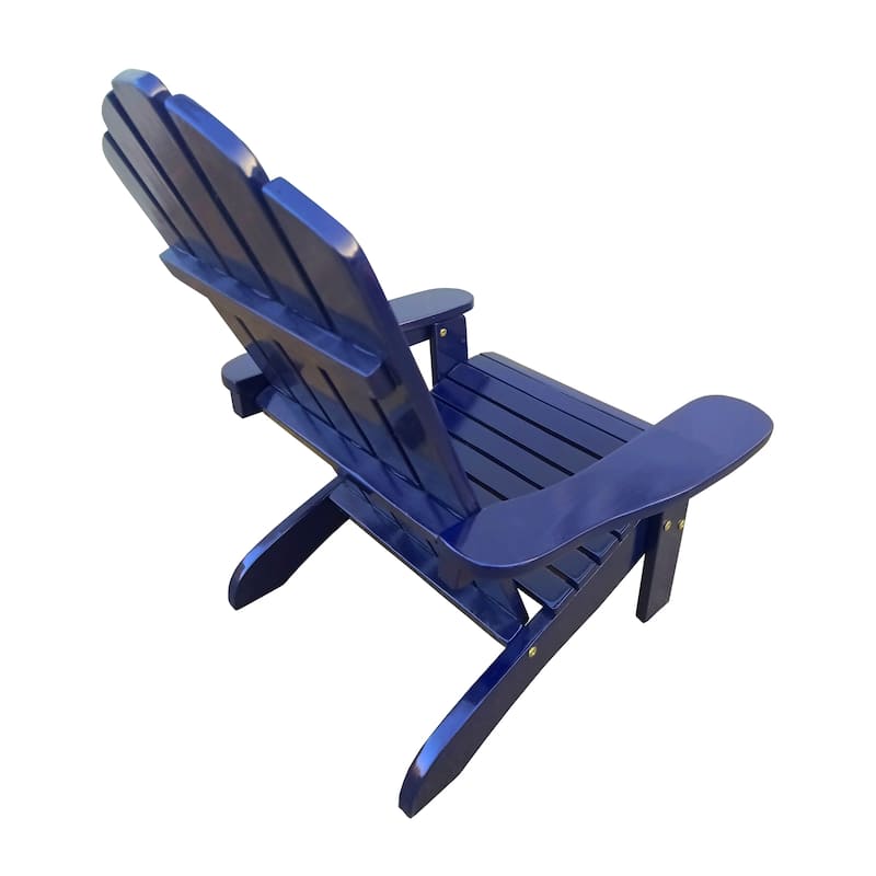 Outdoor Wood Children Adirondack Chair - Blue