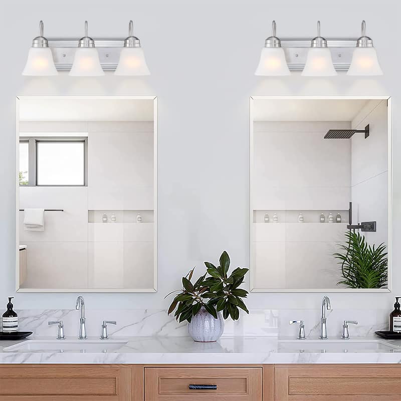 4-Light 25.49-in Brushed Nickel Vanity Light