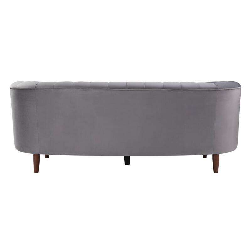 Yanna Tufted Sofa with Wooden Leg