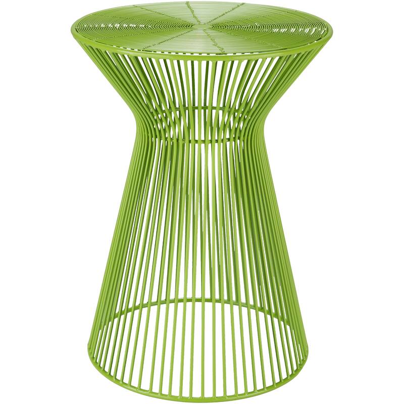 Livabliss Petruccio Lime Modern Metal Accent Table - Lime - Metal