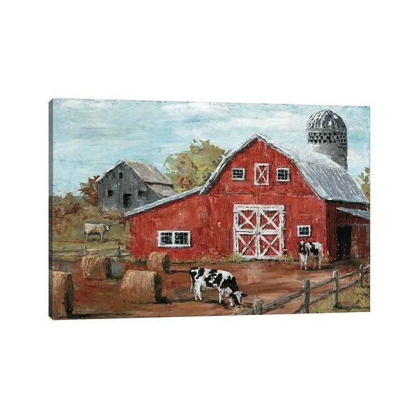 slide 2 of 9, iCanvas "Red Country Barn" by Marie Elaine Cusson Canvas Print