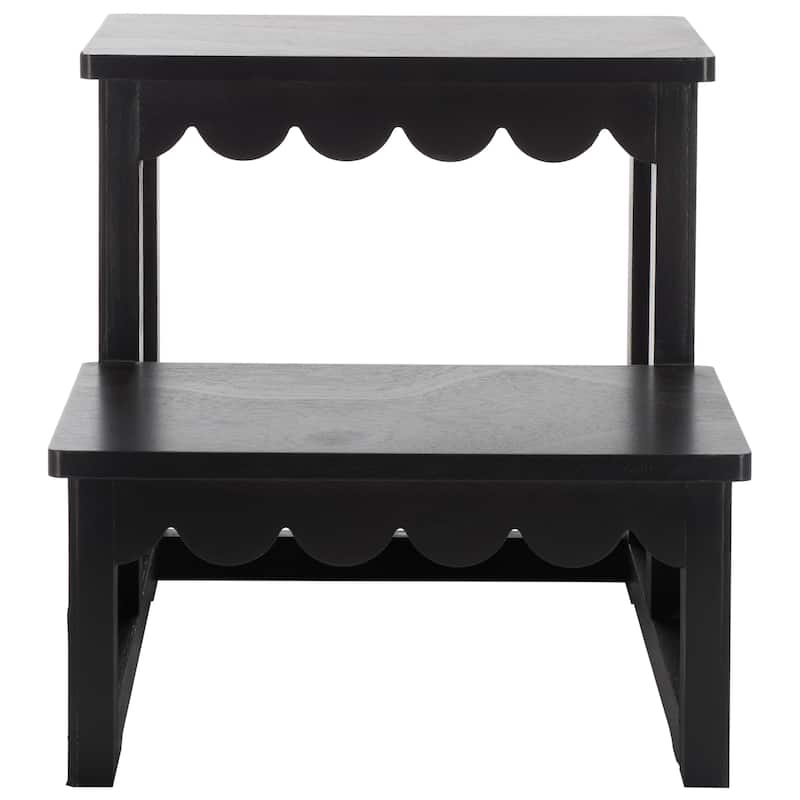 SAFAVIEH Haven 2-Step Stool - 15"W x 18"D x 15"H - Black