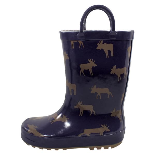 slide 1 of 1, Hudson Baby Rain Boots, Moose 10T - Moose