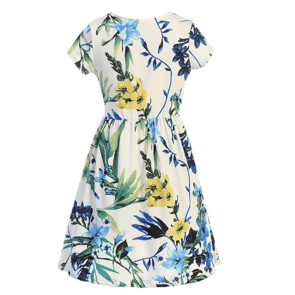 girls blue summer dress