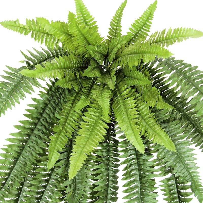 Artificial Boston Fern Leaf Stem Plant Greenery Foliage Bush 36in - 36" L x 20" W x 12" DP