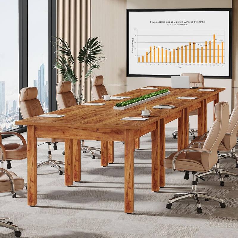 Square Conference Table, Wooden Meeting Table/Desk for Office, Conference/Seminar Room,Boardroom