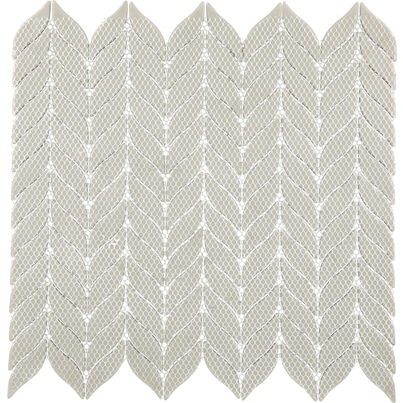 Daltile Starcastle 2" Leaf Glass Wall and Floor Mosaic (15 PC Per Carton) (14.70 SQFT Per Carton)