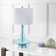 preview thumbnail 39 of 46, Ames 25.5" Glass Teardrop LED Table Lamp, Mercury Silver/Chrome (Set of 2) by JONATHAN Y