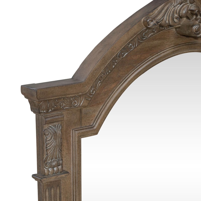 Carlisle Court Chestnut Finish Arched Mirror