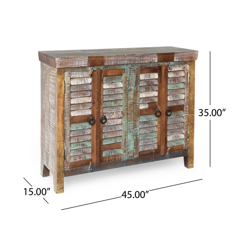 Macalpin Recycled Wood Cabinet by Christopher Knight Home