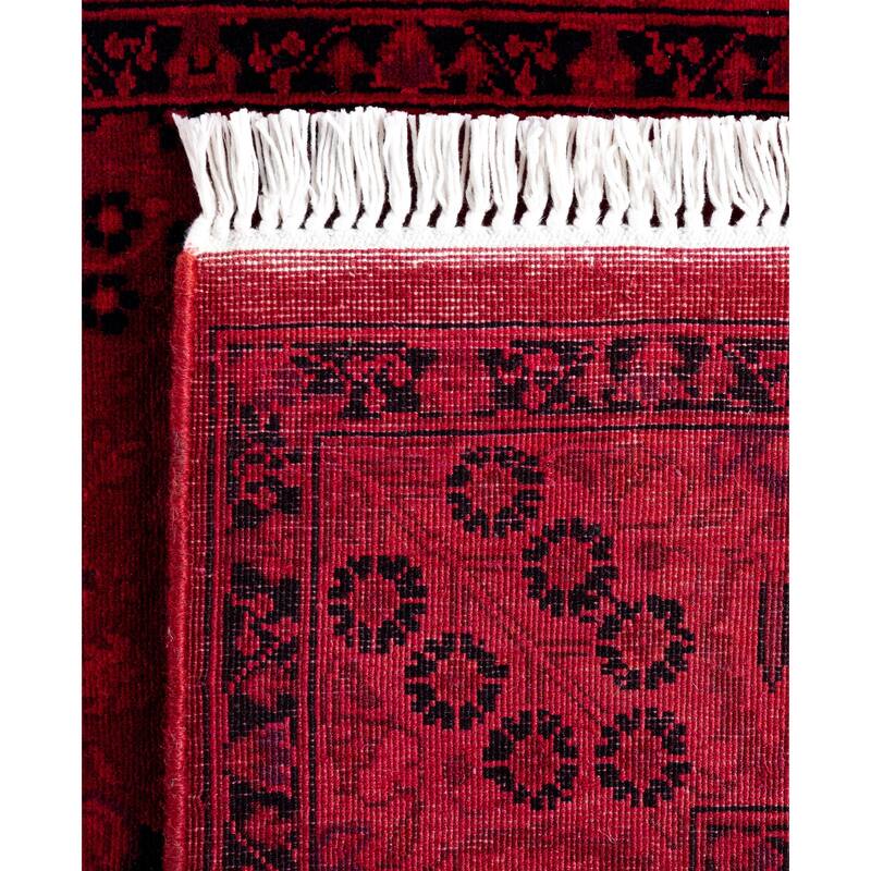 Overdyed One-of-a-Kind Hand-Knotted Area Rug - Red - 3' 0" x 8' 10"