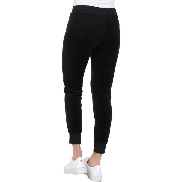 juicy couture black velour pants