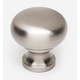 preview thumbnail 8 of 10, Alno Knobs 3/4 Inch Mushroom Cabinet Knob Satin Nickel