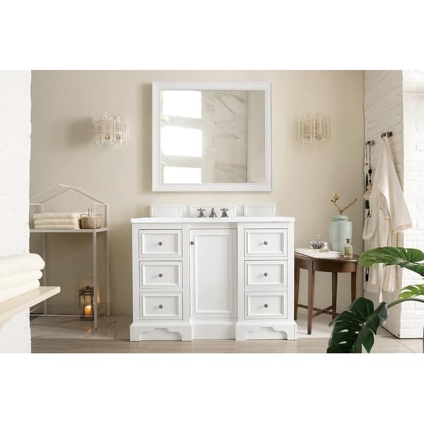 slide 2 of 44, James Martin Vanities De Soto 48" Single Vanity, Bright White