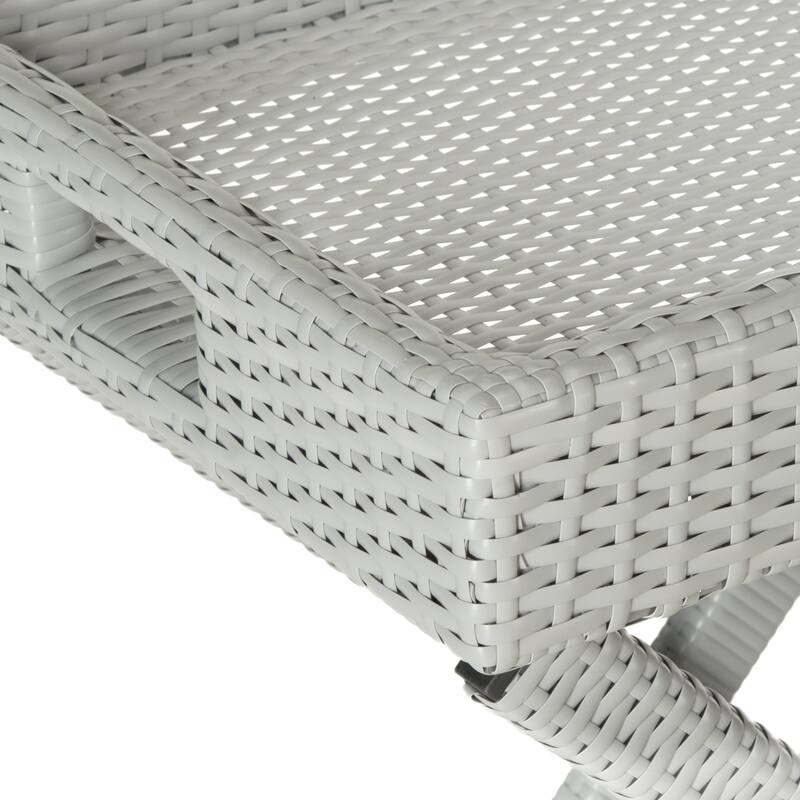 SAFAVIEH Outdoor Hygerta Folding Tray Side Table - 28Wx18Dx32H