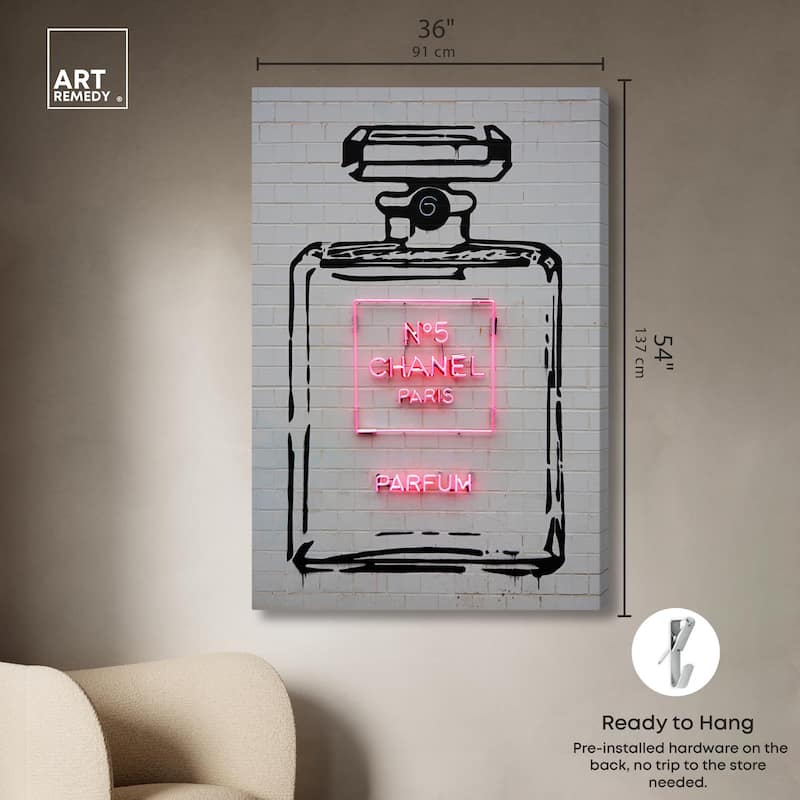 Parisian Perfume Canvas by Art Remedy, Gallery Wrapped