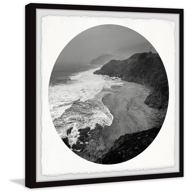'White Waves' Framed Painting Print