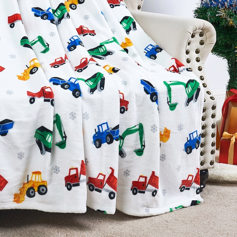Christmas Flannel Fleece Throw Blanket 50"x60"